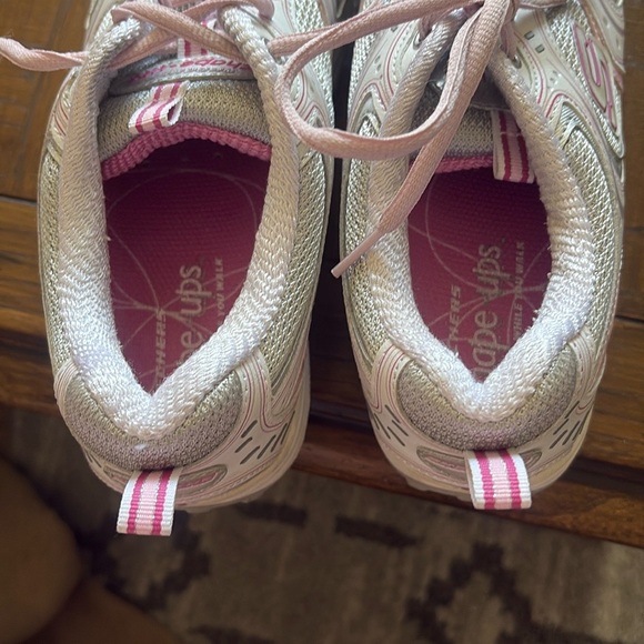 Skechers Light Pink and Cream Shape Up Sneakers - Picture 8 of 8